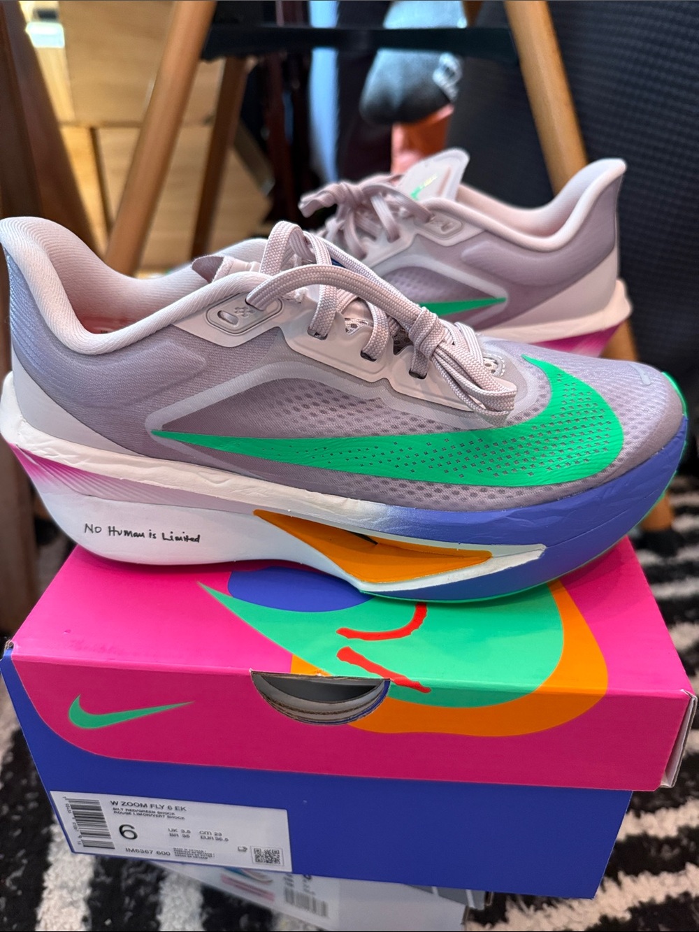 Brand New In Box Nike Zoom Fly 6 - Size 6 - Multicolor